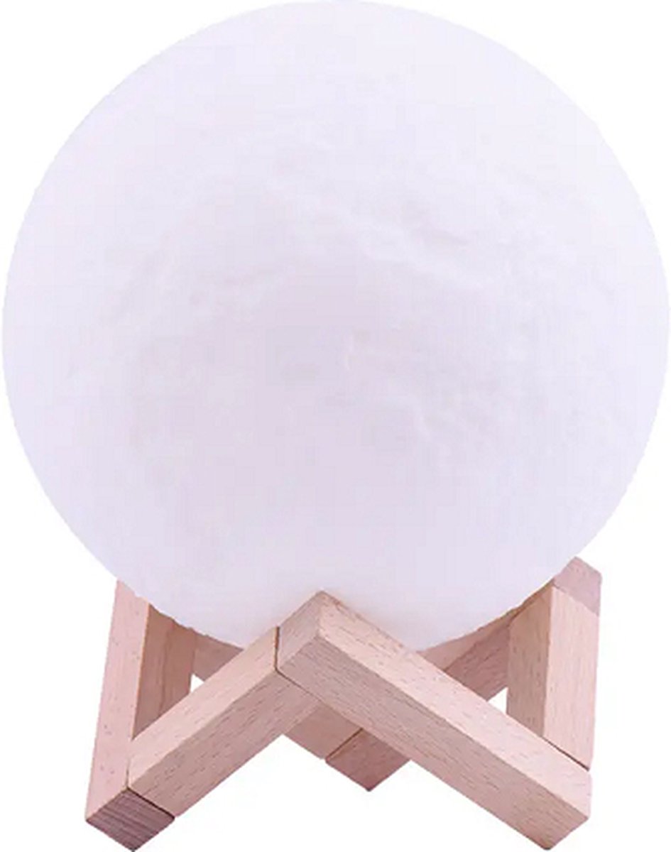 Useled - 3D Moonlight - Sfeerverlichting - Maanlamp - 13 cm - Gezellig