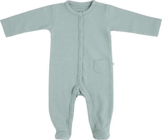 Baby's Only Boxpakje met voetjes Pure - Dusty Green - 68 - 100% ecologisch katoen - GOTS