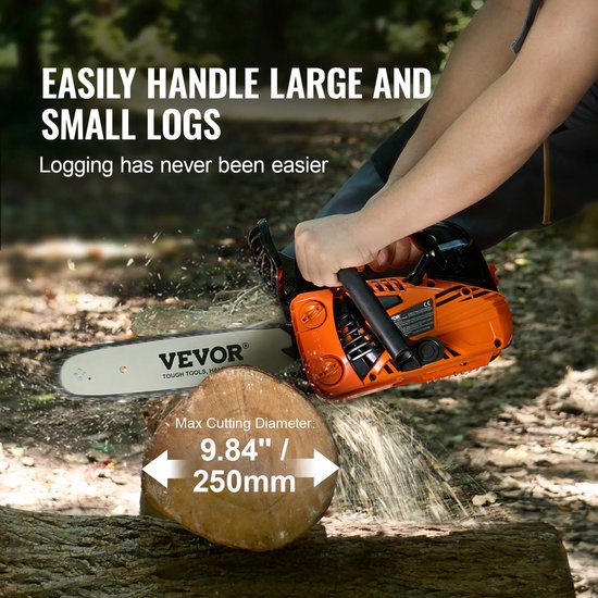 Kettingzaag - Ketingzaag benzine - heggenschaar - Zaagblad 12inch - 25.4cc van TimberPro — afbeelding 5