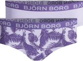 Björn Borg - Meisjes - Palmprint Hipster 2-Pack - Multicolour/Paars - Maat 146-152