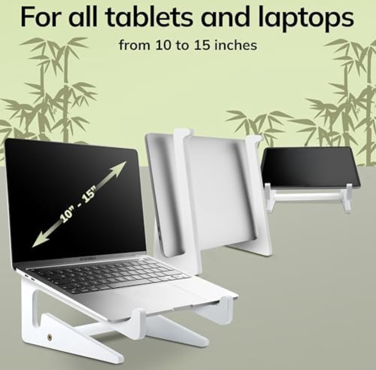 Solacis Laptop verhoger - Laptopverhoger - Stabiel - Staand Werken - Ergonomisch - Laptop Verhoger Bureau - Must have voor uw laptop!