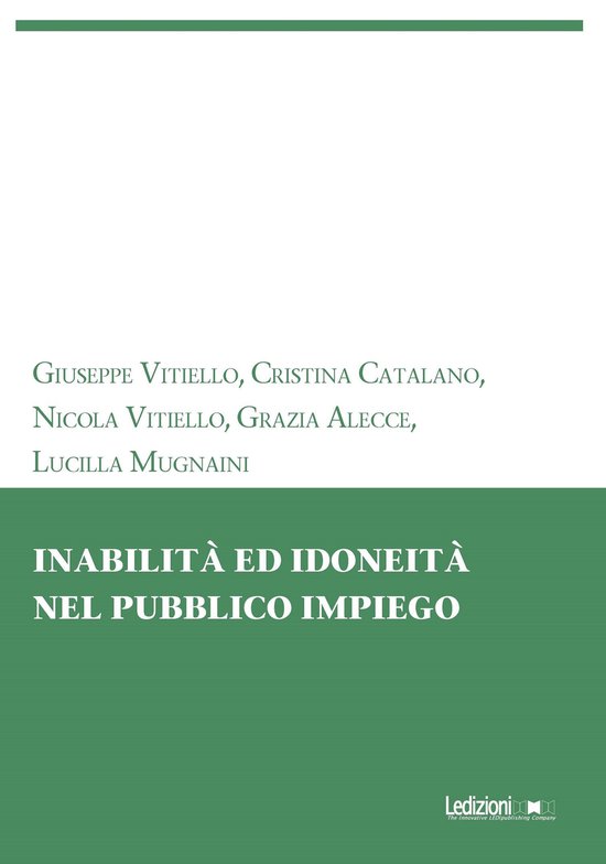 Inabilità ed idoneità nel pubblico impiego - cover