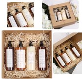 PRIJA Coffret cosmétique : Shampooing, gel douche, savon liquide, crème hydratante 4x380ml