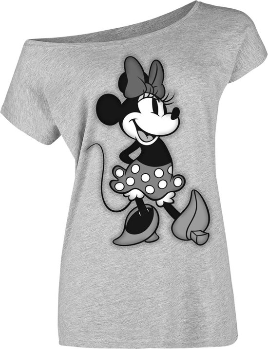 Mickey Mouse Minnie Mouse - Beauty Dames T-shirt - grijs - XL