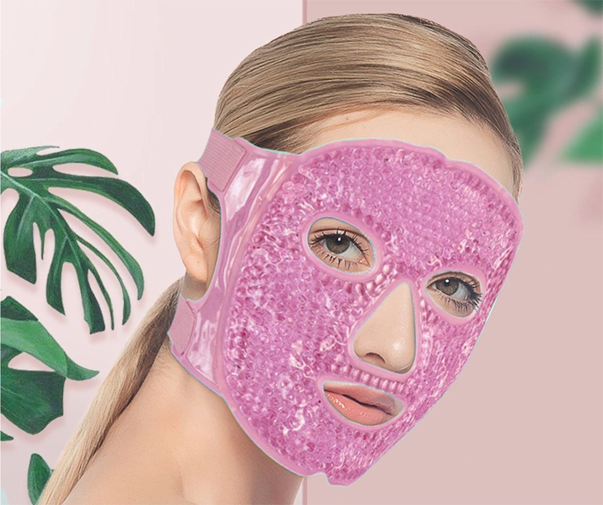 Goedkoopste Hot Cold Masker - Warm / Koud Kompres Gezichtsmasker - Koelmasker - Ontspannend - Roze