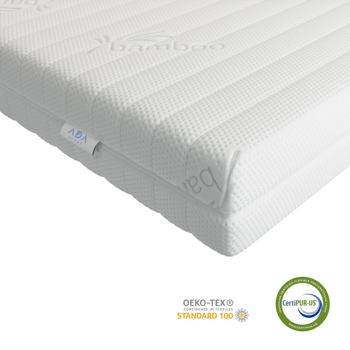 Ada Sleep® Koudschuim matras 80x200 cm - 14cm - ventilerend - hypoallergeen - wasbare hoes - CertiPUR® en Okoetex gecertificeerd - Ergonomische ondersteuning