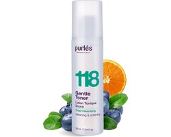 Purlés 118 Gentle Tonic - Geschikt Voor Alle Huidtypen-Make-Up Verwijdering Perfectioneert-Niet Alcoholisch, Vrij Van Parabenen, Siliconen Vrij