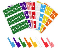240 stuks kabellabels, zelfklevende kabellabelstickers, waterdicht, scheurvast, gemakkelijk te identificeren snoer-/draadlabels, handgeschreven kabelidentificatielabels, voor identificatie van draadkabels (8 kleuren)