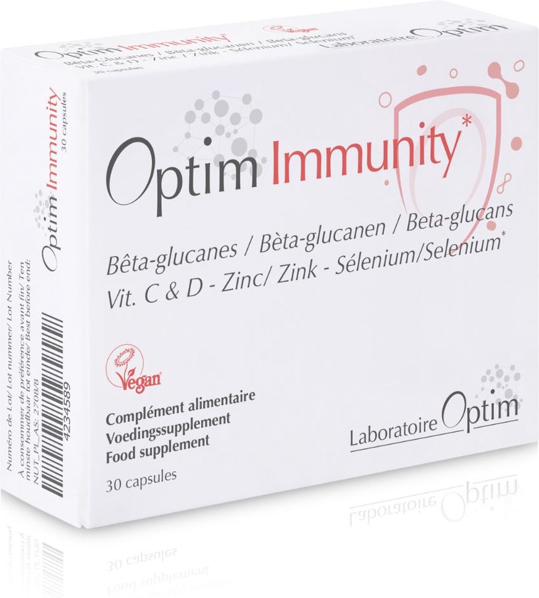 Goedkoopste Optim Immunity Supplements - 30 capsules Zink Seleen Vitamine D Vitamine C acerola en beta-glucans - vegan - immuunsysteem versterken - immuniteit supplement