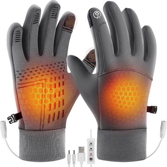 Gants Chauffants Usb Dames Gants Chauds D'Hiver Gants De Vélo Électrique Gants De Chauffage Électriques Pour Extérieur (Sans Réglage De Température