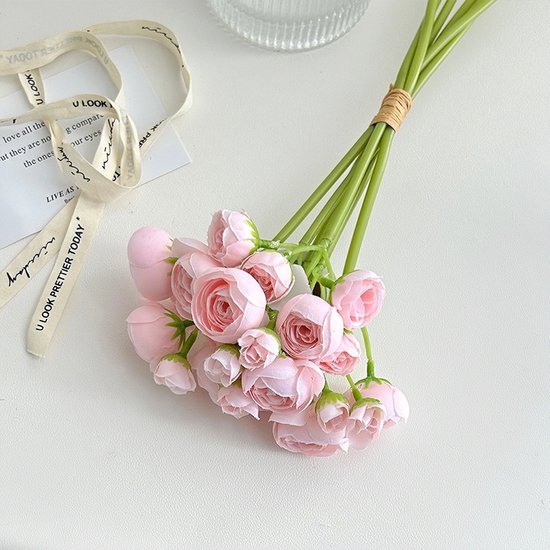 Oairse 10 cm grote kunstmatige chrysant bloemen 6 bloemkop met 84 cm lange steel nepbloemen nepbloemen faux spin moeders bloemen roze bloem voor herfst decor bruiloft flora-arrangement bruidsboeket