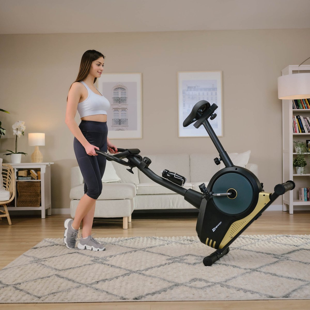 Hop-Sport Hometrainer HS-2080 Spark fitnessergometer met - afbeelding 2