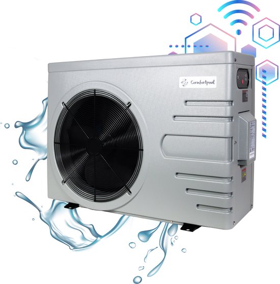 Comfortpool Zwembad warmtepomp Inverter Pro 17 | Slimme energiebesparende warmtepomp | Inverter technologie voor variabel vermogen | Tot 75.000 liter | 16,5 kW