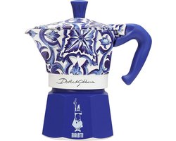 Bialetti Moka Express Percolator - Dolce & Gabbana Mediterranean Blue Collection - 6 kops