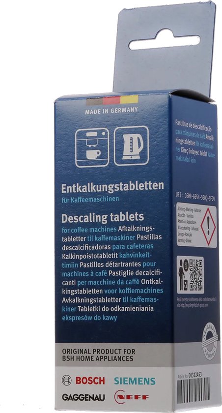Ontkalkingstabletten - 6x18g voor koffiemachines, waterkokers, heetwaterdispensers en SmartGrow