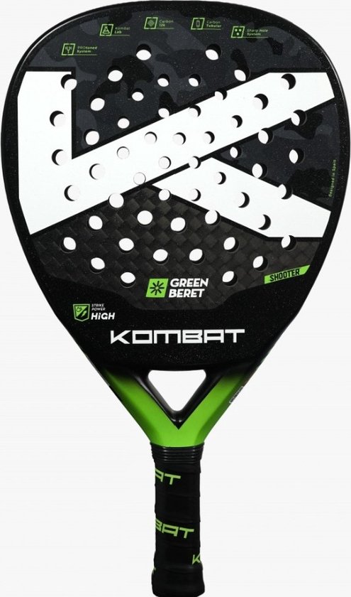Padel racket Kombat Green Beret - 12K carbon (Diamant) - 2025 collectie