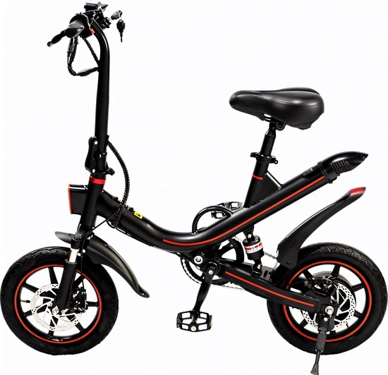 NinRyde V1 Pro 3.0 - E Bike - Elektrische Vouwfiets - 250W - 10Ah - Max. 25Km/h - Zwart