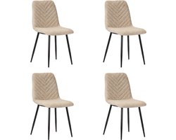 PoleWolf - Sunset stoel - Latte - Set van 4