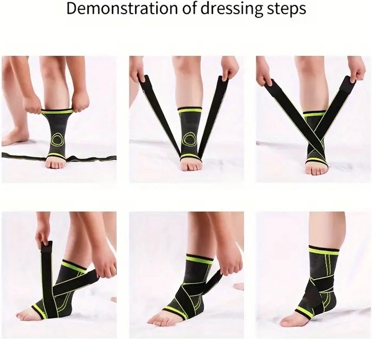 Enkelbrace - Verstelbare Enkelband voor Sport - Ademend & Flexibel - Enkel Support & Comfort - Geschikt voor Hardlopen, Fitness & Training - Neopreen (EU 39 - 43) — afbeelding 4