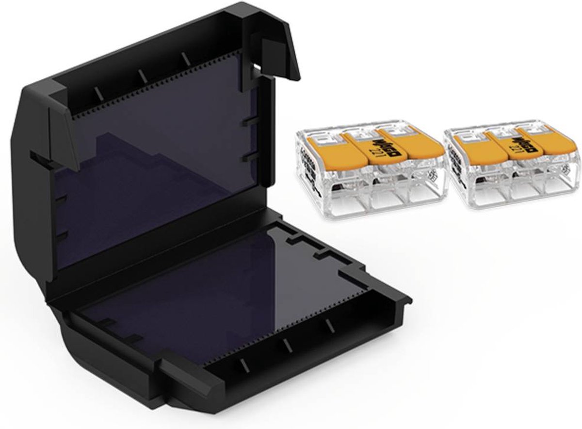 CellPack 410361 EASY-PROTECT/623 Gelbox voor verbindingsklemmen Flexibel: 0.5-6 mm² Massief: 0.5-6 mm² 1 stuk(s) Zwart