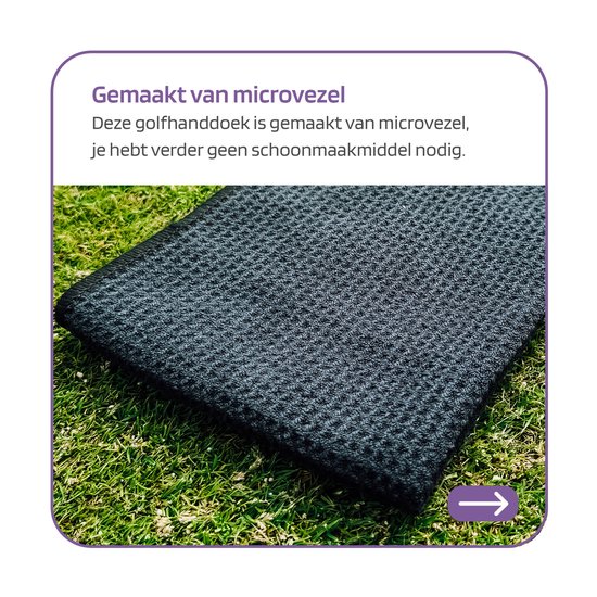 Golf Accessoires - Golfballen Handdoek - Golf handdoek - Golfhanddoek van LumiParty — afbeelding 3