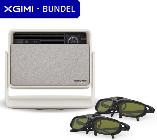 XGIMI Horizon S Max + 2x 3D Bril – 4K Smart-Projector – Beamer- IMAX Enhanced – Dolby Vision – Dual Light 2.0 – 3000 ISO Lumens – Android TV™ 11.0 – Harman/Kardon Sound – Bluetooth 5.1 – ISA 5.0