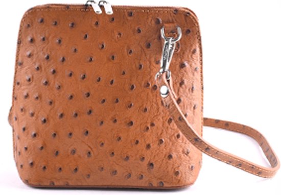 Sac bandoulière Giuliano Hemera - Cognac - Made in Italy