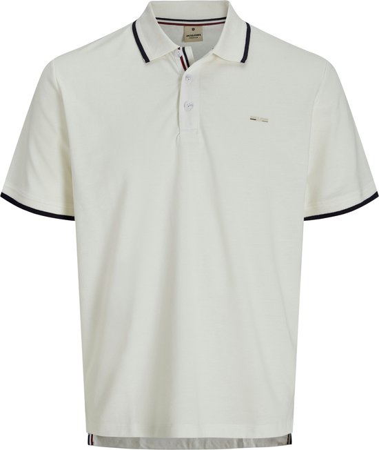 JACK&JONES JPRBLUALVES SS POLO SN Heren Poloshirt - Cloud Dancer Solid