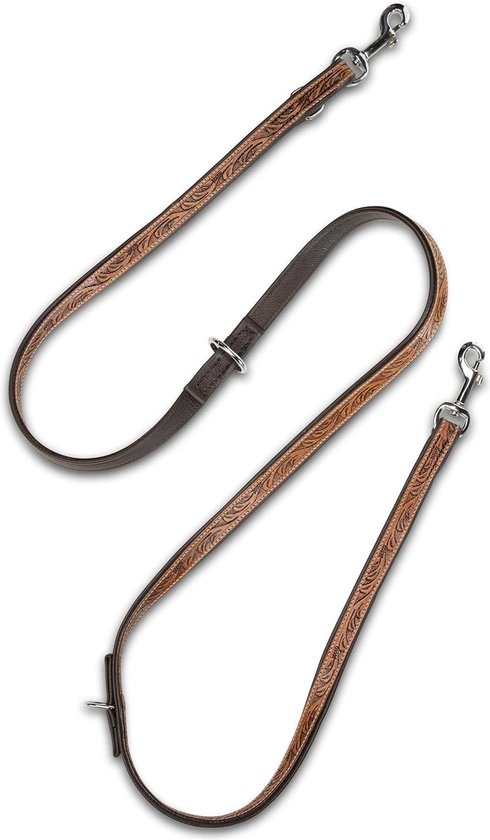 Leren hondenriem Westie bruin - Dog's Companion