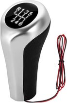 Pookknop BMW Zilver Met Verlichting Led (WIT) (6 Versnellingen) BMW Pookknop pookknop bmw