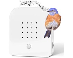 MONDUO Vogelhuisje met Geluid - Incl. 3 Batterijen - Zwitscherbox - Vogelgeluiden huisje met sensor - Singing Bird Box - Bewegingsmelder / Hangend - Vogelgeluiden - Vogelgezang Sensor - Huisje Voor op Toilet