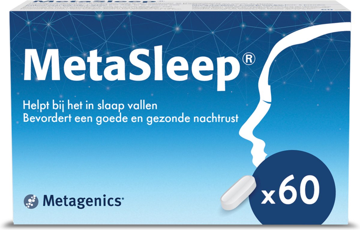 Goedkoopste MetaSleep - Helpt bij het in slaap vallen - Bevordert een goede en gezonde nachtrust - Melatonine, valeriaan & citroenmelisse - Vermijd slaappillen of slaap medicatie en kies voor een natuurlijk supplement zonder gewenning - 60 tabletten