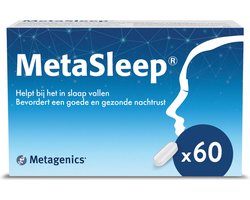 MetaSleep - Helpt bij het in slaap vallen - Bevordert een goede en gezonde nachtrust - Melatonine, valeriaan & citroenmelisse - Vermijd slaappillen of slaap medicatie en kies voor een natuurlijk supplement zonder gewenning - 60 tabletten