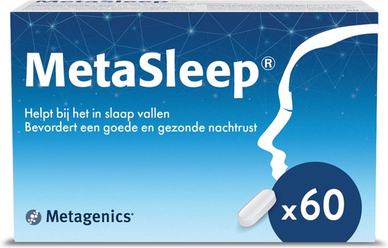 MetaSleep - Helpt bij het in slaap vallen - Bevordert een goede en gezonde nachtrust - Melatonine, valeriaan & citroenmelisse - Vermijd slaappillen of slaap medicatie en kies voor een natuurlijk supplement zonder gewenning - 60 tabletten