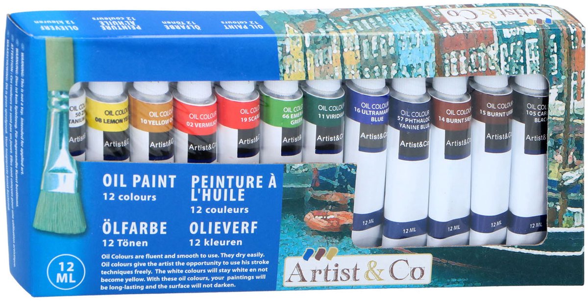 12x Olieverf - 12 ml