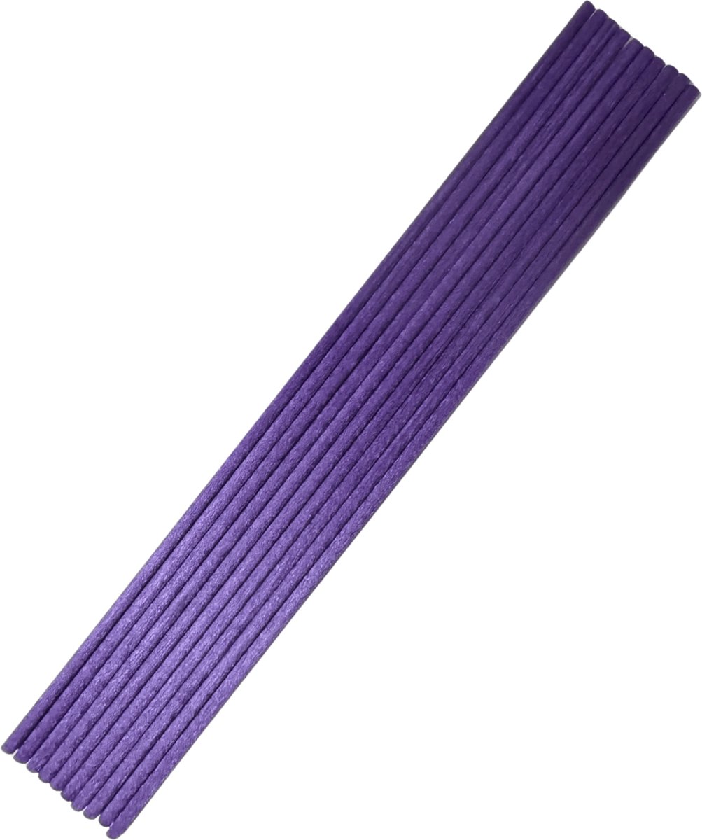 Luxe Losse Aromatherapie Geurstokjes - 25 Stuks - Paarse Vezel - 26cm x 4mm - Geurverspreiders - Navulling Geurstokjes Paars - Diffuser
