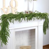 Kerst Norfolk dennenslinger | Decoratieve slinger | Faux Pine Garland | Pine Garland Kerstdecoratie | Kunstmatige Faux Groen Slinger voor Kerst Tafel Open Haard Muur Woondecoratie