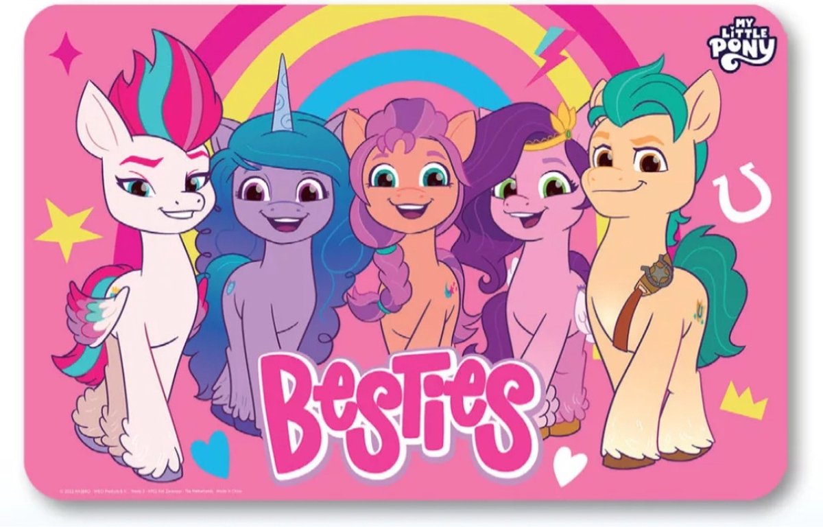 My Little Pony besties placemat 43x28cm multicolor