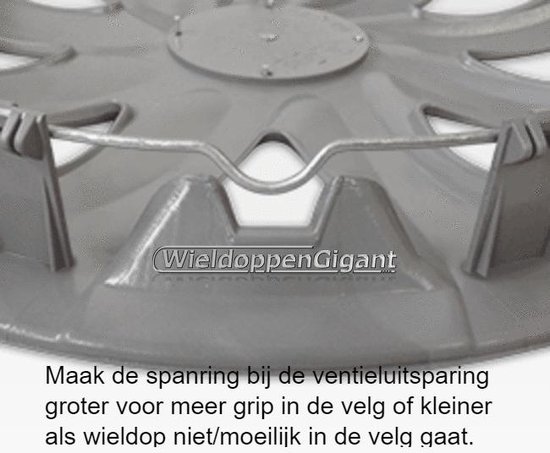 GoodGo Wieldoppen CYRKON-B 16 inch MAT ZWART. Set a 4 stuks in doos (CONTROLEER UW BANDENMAAT en lees a.u.b. de onderstaande, uitgebreide tekst!)