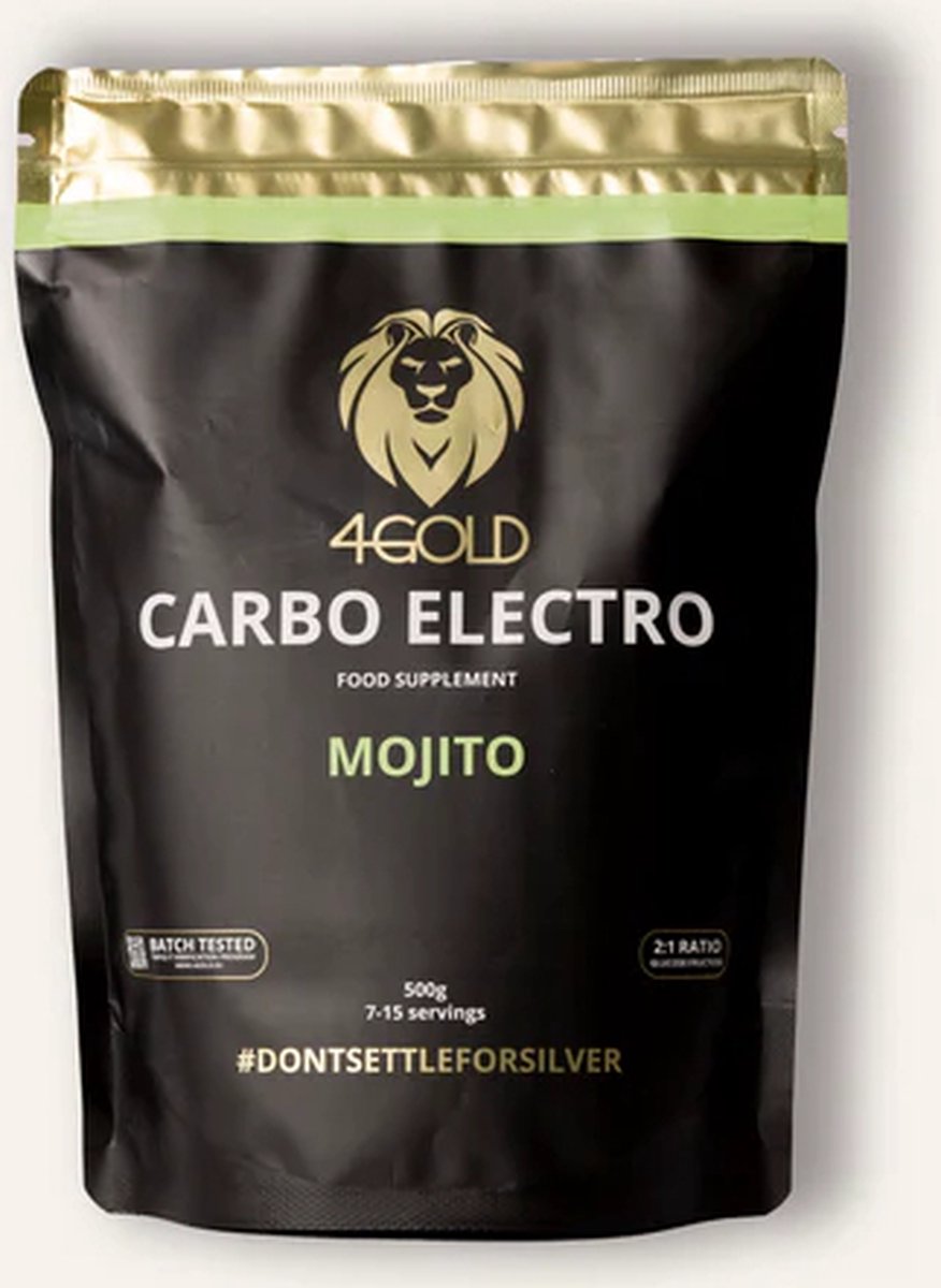 Goedkoopste 4GOLD Carbo Electro - Mojito smaak (500gram) / Sportvoeding - Isotone Sportdrank met Electrolyten