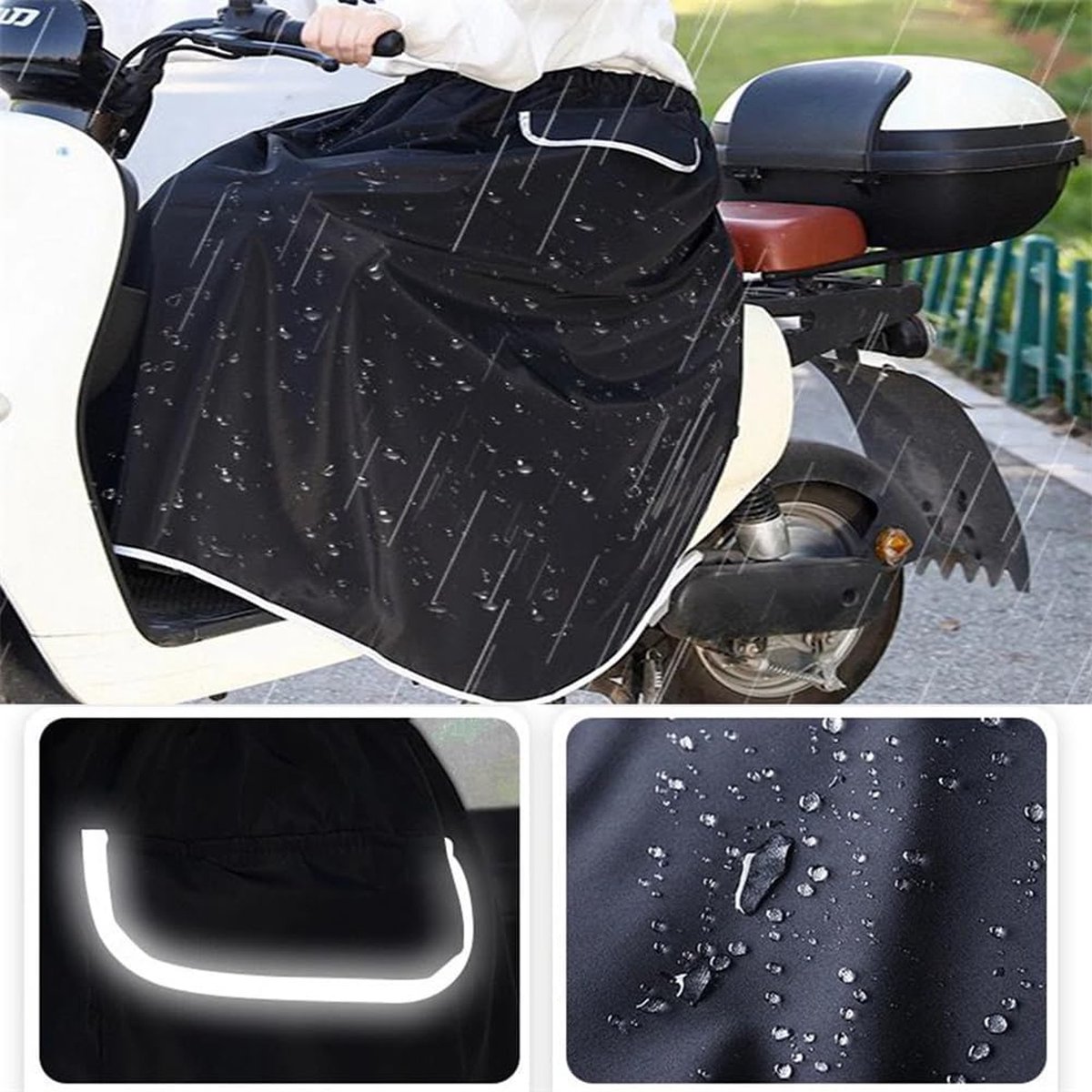 Beenkleed Scooter - Scooter Beenhoes - Beendeken Scooter - Scooter Beenwarmer - met reflectiestrip - Universeel - Wind en Waterdicht - Accessoires voor scooters – foto 2