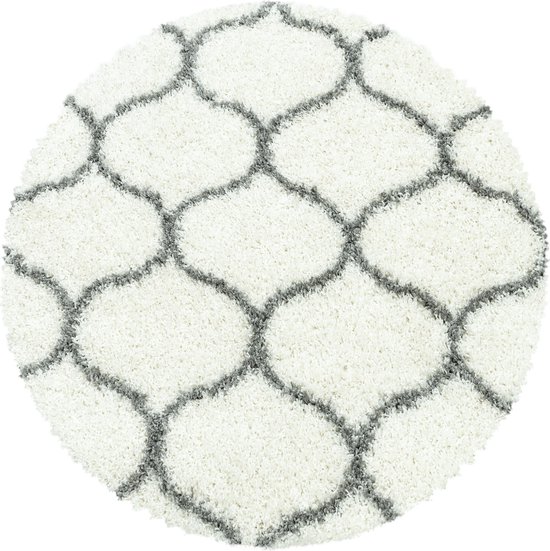SIMPEX Hoogpolig kindertapijt, rond, voetbaldesign, tapijt, kinderkamer, jongens, 120 cm, rond tapijt, geel en zwart, speeltapijt voor jongens en meisjes, extra zacht