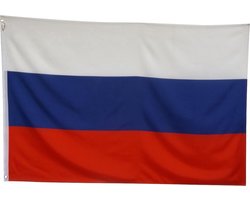 Scoby - Russische Vlag - Russian Flag - Rusland - 90x150cm - Original Colors - Strong Quality - Inclusief Bevestigingsringen