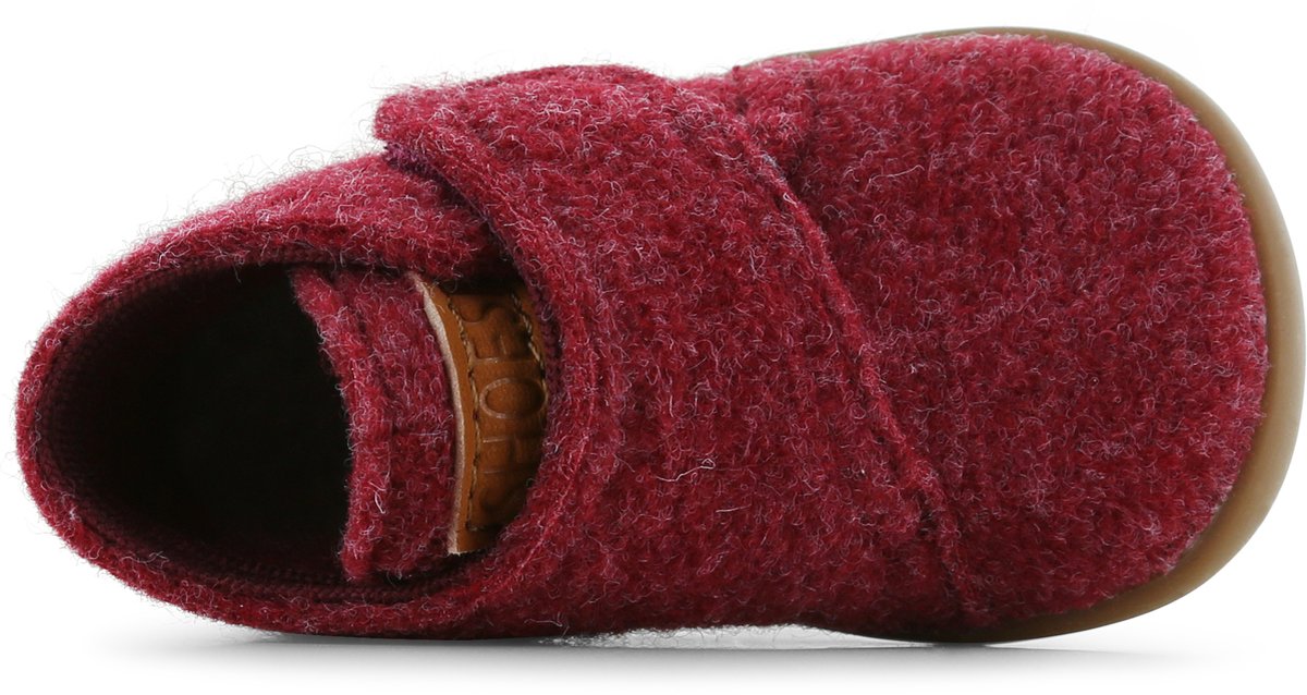 Shoesme Baby Babyslofjes Meisjes jongens Red Vilt