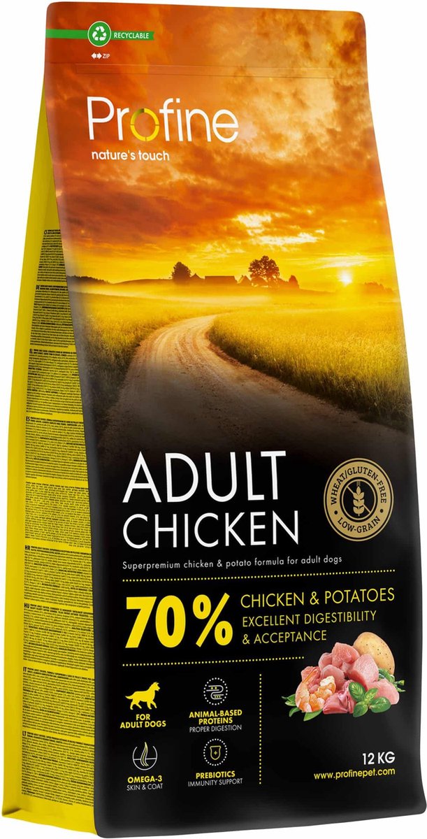 Profine Adult Chicken & Potatoes - Hondenvoer - Kip - 12 kg