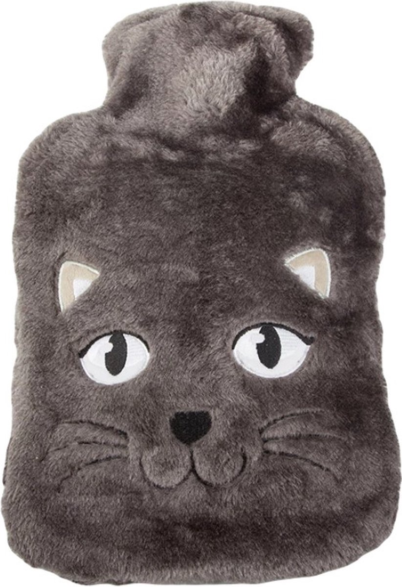 Goedkoopste NTB Warmwaterkruik - Kat - 1.8 liter- Grijs