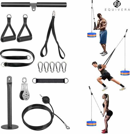 Equivera Fitness Kabelsysteem - Kabelsysteem - Fitnesskabel - Fitness ...