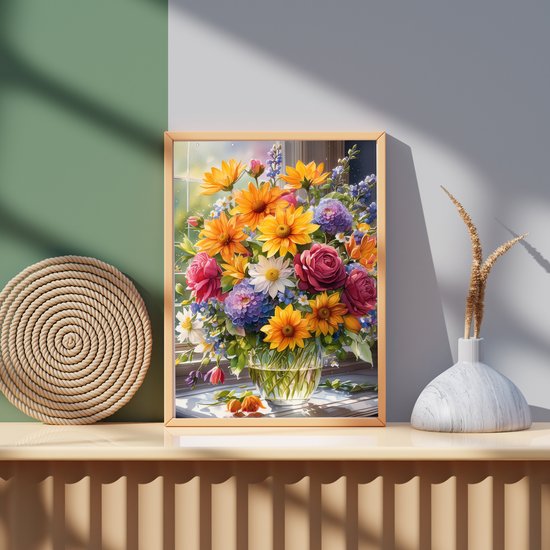 Diamant schilderij bloemen volledige vierkante ronde woondecoratie diamant borduurwerk landschap mozaïek foto van strass kunst aan de muur – kopen tegen lage prijzen bij webwinkel