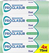 Bol.com Sensodyne Proglasur Daily Protection Dagelijkse Tandpasta bij Tanderosie 4x 75ml aanbieding