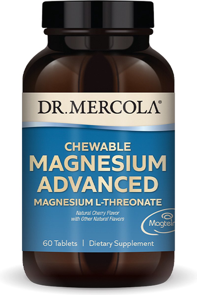 Goedkoopste Dr. Mercola - Chewable Magnesium Advanced - Magnesium L-Threonate - 60 tabletten